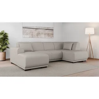 OTTO home Eckcouch Polyester U-Form mit Recamiere 3-Sitzer Beige