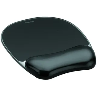 Fellowes Mauspad Crystal (M), Mausmatte, Schwarz