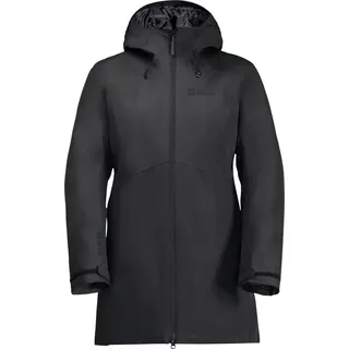 Jack Wolfskin Damen Heidelstein Ins Mantel (Größe XS, schwarz)