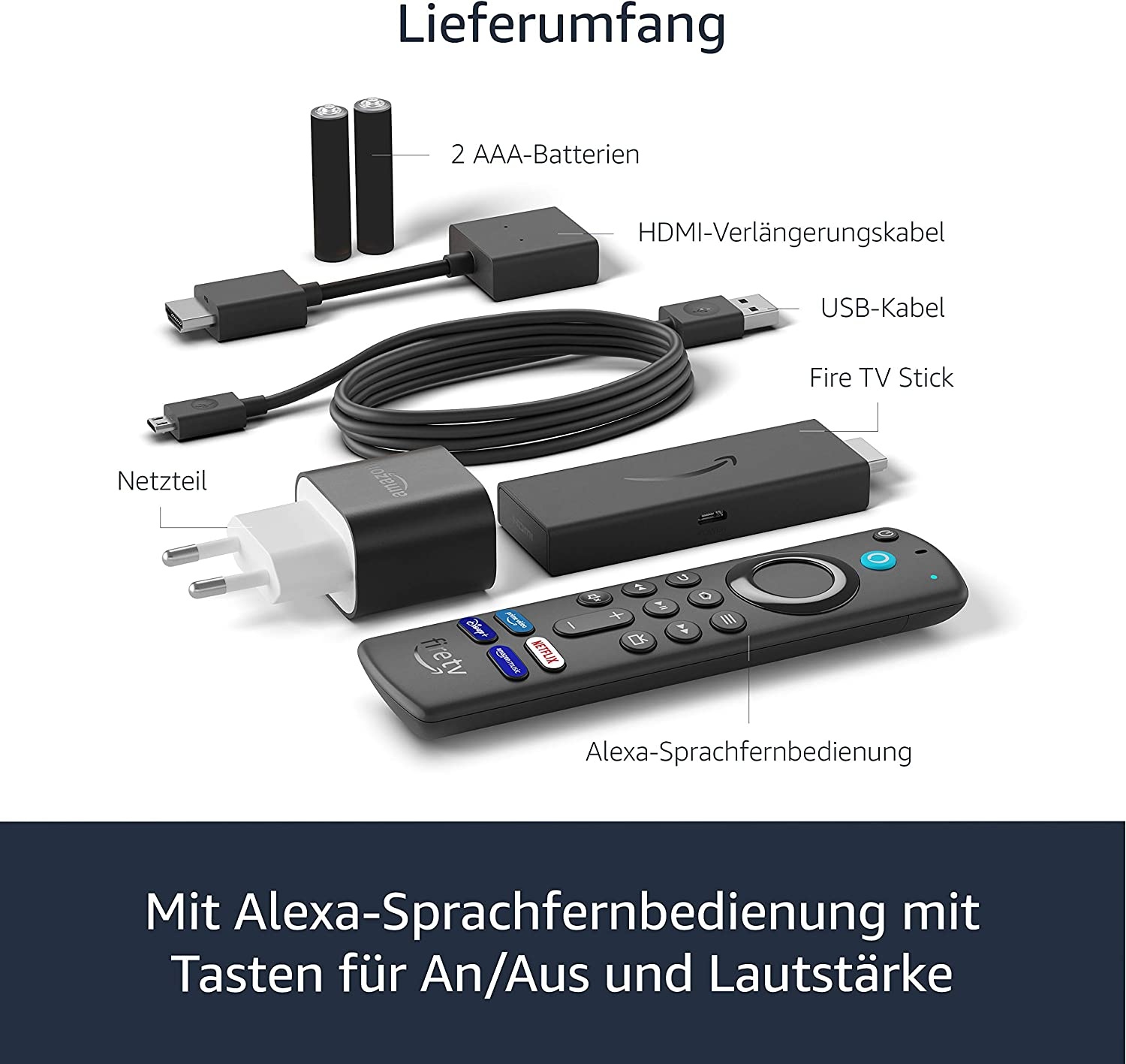 Bild von Fire TV Stick mit Alexa-Sprachfernbedienung 2021 (3. Gen.)