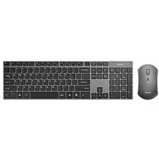 Deltaco Wireless Keyboard Mouse Combo - Tastaturen - US-Englisch - Schwarz