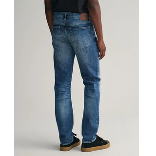 Gant Regular Fit Jeans - Mid Blue Vintage - 29 - 34