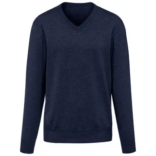 V-Pullover aus 100% Premium-Kaschmir Peter Hahn Cashmere blau