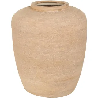 The Novogratz Keramikvase, breit, strukturiert, 33 x 33 x 40,6 cm, Beige