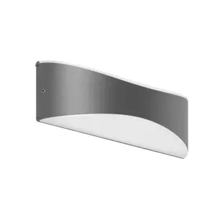 Brumberg 65061103 LED-Wandanbauleuchte 230 V AC, 50 Hz, 9,5 W, 3.000 K, graphit struktur, IP54, s