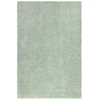 carpet city Hochflor-Teppich City Shaggy 500 Grün 60x110 cm , Textil , Uni , Rechteckig , 60x110 cm , Oeko-Tex® Standard 100 , für Fußbodenheizung geeignet, pflegeleicht, strapazierfähig , Teppiche und Böden, Teppiche, Hochflorteppiche & Shaggys