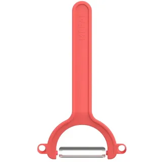 Mepal - Edelstahl-Sparschäler Chef it - Sicheres und Effizientes Schälen - Scharfe Edelstahlklinge - Spülmaschinengeeignet - Küchenutensilien - 17 cm - Coral