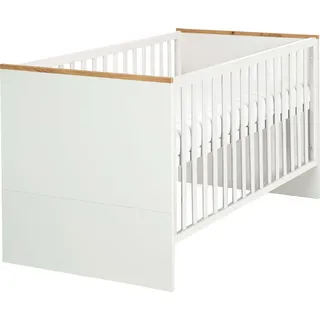 roba Kombi-Kinderbett 'Finn', höhenverstellbar, mitwachsend, 3 Schlupfsprossen, 70x140 cm, umbaubar - Weiß