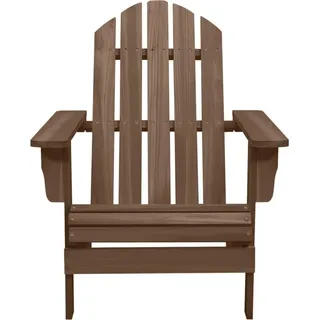 vidaXL Gartenstuhl Holz Braun - Braun
