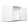 Schwebetürenschrank OTELI 360 x 210 x 68 cm Weiß