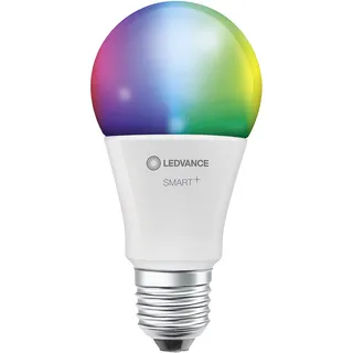 Ledvance Smarte LED-Lampe mit WiFi Technologie, Sockel E27, Dimmbar, Lichtfarbe änderbar (2700-6500K), RGB Farben änderbar, ersetzt Glühlampen mit 75 W, SMART+ WiFi Classic Multicolour, 1er-Pack