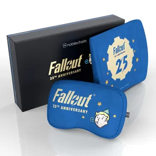 noblechairs Fallout 25th Anniversary Edition Stuhlkissen 2 Stück 40 x 40 cm Blau