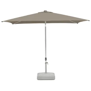 Suncomfort by Glatz Sonnenschirm Mittelstockschirm Pop Up, 250x200cm, rechteckig, Farbe Beige-Grau - Light taupe - Taupe
