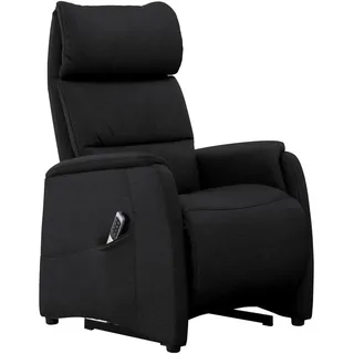 Cantus Fernsehsessel , Schwarz , Kunststoff , Echtleder , Nappaleder , Uni , 69x109x83 cm , Goldenes M , Lederauswahl, Stoffauswahl, Relaxfunktion , Wohnzimmer, Sessel, Ledersessel