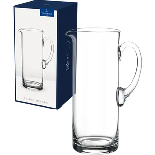 Villeroy & Boch - Entree Glaskrug Klar, Spülmaschinenfest, Karaffe, Glaskaraffe, Wasserkaraffe, Krug, Nachttisch Glaskaraffe, Transparente Kanne, Kanne Transparent, Kristallglas