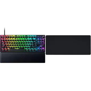 Razer Huntsman V3 Pro Tenkeyless - Analoge optische E-Sport-Tastatur & Gigantus V2 XXL - Weiches Gaming-Mauspad für schnelle Spielstile und optimale Kontrolle