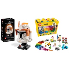 LEGO Star Wars Clone Commander Cody Helm Set für Erwachsene & Classic Große Bausteine-Box, Konstruktionsspielzeug für Mädchen und Jungen