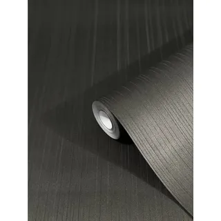 Glööckler Vliestapete Imperial Uni Streifen Schwarz