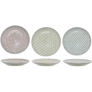 Bloomingville Patrizia Teller 25 cm mehrfarbig 3er Set