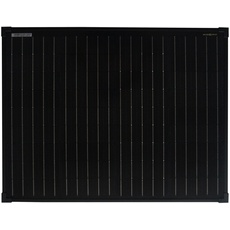 enjoy solar® Monokristallines Solar panel deal für Wohnmobil, Gartenhäuse, Boot (Mono 50W Black)