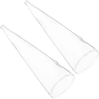 Vaguelly Glas Wandvase 2 Stück Kegelförmige Hängevasen Aus Klarglas Für Wohnaccessoires Mit Vielseitiger Pflanzenverwendung