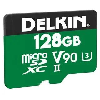 Delkin POWER UHS-II (V90) microSD Memory Card 128 GB