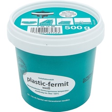 Plastic-Fermit weiß, Dauerplastische Dichtungsmasse, temperaturbeständig bis über 100°C (500g Dose)