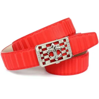 Anthoni Crown Damengürtel Leder rot 75