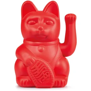 donkey Products - Lucky Cat Red - rote Winkekatze | Japanische Deko-Katze in stylischem matt-Farbton 15cm hoch