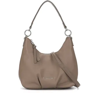 David Jones - Damen Hobo Schultertasche - Mittelgroße Handtasche PU Weiche Leder - Kleine Shopper Tasche - Umhängetasche Beuteltasche Einem Henkel - Alltag Einfach Klassisch Elegant Vintage - Beige