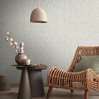 Livingwalls Travel Styles Vliestapete - Tapete mit Sträucherranken in Beige und Weiß - skandinavische Wandtapete für verschiedene Räume in 10,05 m x 0,53 m