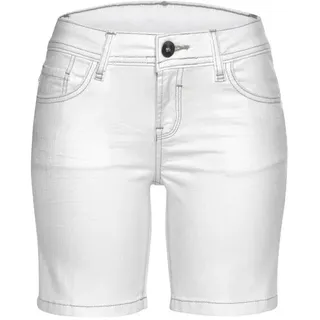 s.Oliver Shorts mit Stretchanteil, Bermudas zum Krempeln, kurze Hose, weiß