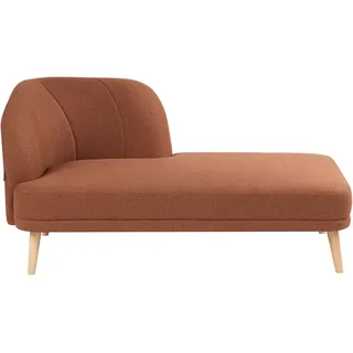 Beliani Chaiselongue Stoff Goldbraun