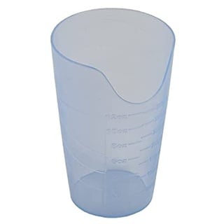 Homecraft Nosey Cup, Cut Out Drinking Glass for Stable and Fixed Drinking Position, Functional Translucent Drink Cups for Medical Patients, 12 Ounces