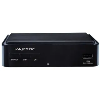 Majestic HD, USB Satelliten-Receiver Schwarz Set-Top-Box
