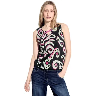 CECIL Damen B321533 Lässig modernes Top, Black, X-Large