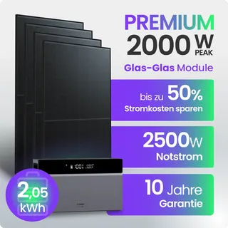 Tepto 2000W Balkonkraftwerk Premium mit Conow¬†2kWh Speicher