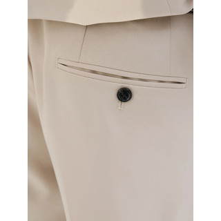 Anzug JACK & JONES "JPRCOSTA SUIT", Herren, Gr. 54, N-Gr, beige (pure cashmere), Web, Obermaterial: 100% Polyester, unifarben, sehr schmal, Anzüge Anzug, aus Polyester, sehr schmale Passform, mit Reverskragen, Langarm-Sakko
