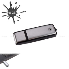 LKM SECURITY® Sprachrekorder Audio 8 GB USB SPIA SPY 400 Stunden Voice Recorder Mini Micro
