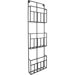 Loft42 Zeitschriftenständer Maggy Schwarz , Metall , 30x105x10 cm , Wohnzimmer, Kleinmöbel, Zeitungsständer