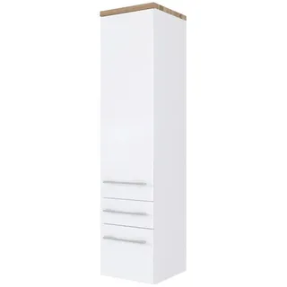 Held MÖBEL Midischrank »Davos«, BxHxT: 30 x 130 x 35 cm - weiss