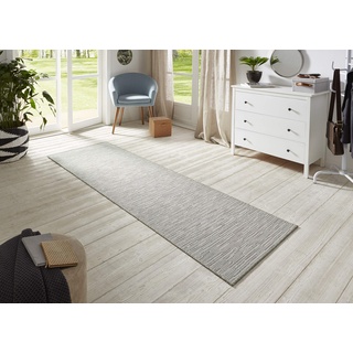 HANSE HOME BT Carpet Nature 400«, rechteckig, 5 mm Höhe, Flachgewebe, In- & Outdoor, Rutschfest, Flur, Garten, Terrasse, Badezimmer – Creme Grau, 80x150cm