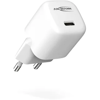 Ansmann Home Charger HC120PD Mini Ladegerät USB-C Netzteil Ladestecker Power Delivery Nanocharger 20W Schnellladegerät Stecker Netzstecker Ladeadapter