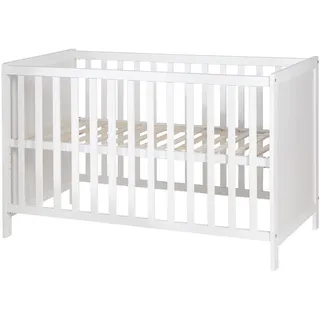 roba 2 in 1 Babybett Weiß 60 x 120 cm