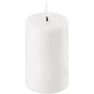 uYuni LED Stumpenkerze 5 x 7,5 cm weiß