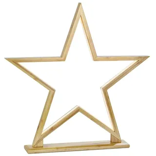 Markslöjd BOBO Standstern Bambus natur, LED, H 33 cm x T 6,5 cm x B 32 cm - Braun