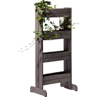 Dobar Blumentreppe 55 x 40 x 125 cm Anthrazit