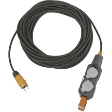 Bild von professionalLINE Steckdosen-Powerblock mit Verlängerungskabel IP54, 4-fach, 10m, schwarz (9162100160)