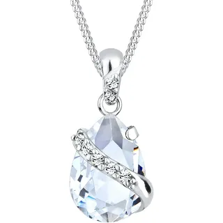 Elli Halskette Damen Tropfen Ranke mit Kristall in 925 Sterling Silber