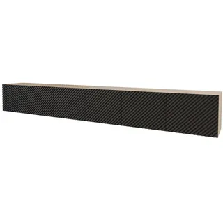 altdecor Zeno-W Lowboard 300x40x40 cm Schwarz Holz